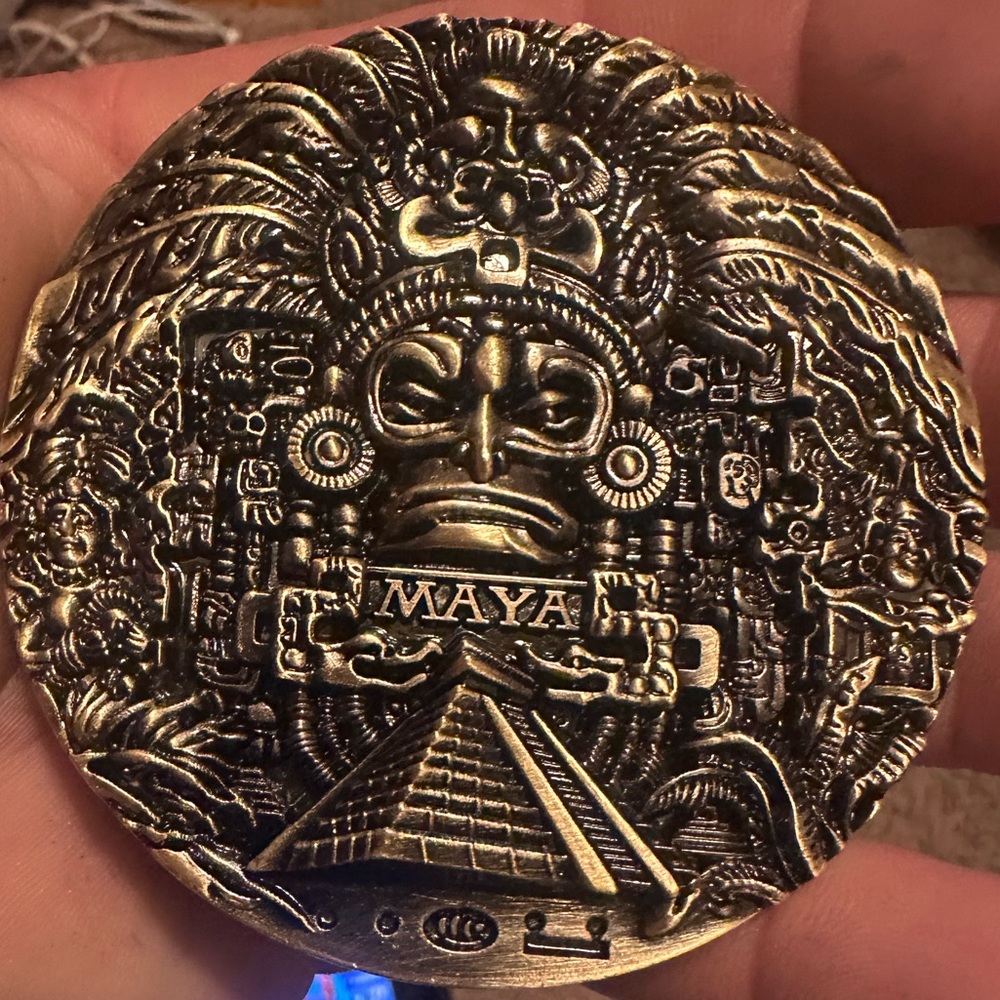Extra Large Mayan coin
